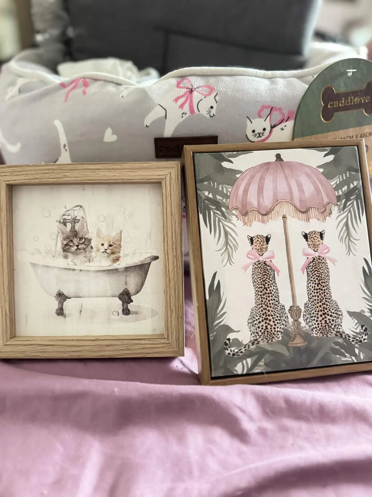 Framed cat art prints